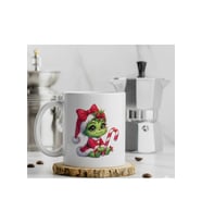 "Grinch Christmas Yılbaşı" Baskılı Hediye Özel Tasarım Kupa Bardak (Beyaz)
