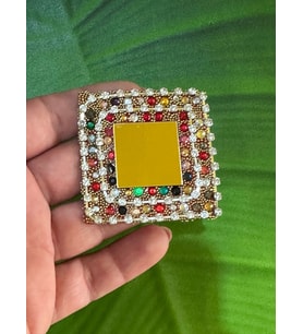 5X5 CM ÜTÜ İLE YAPIŞAN TAŞİŞLEME AYNALI ARMAA YAMA DİKİŞ GİYİM AKSESUARI