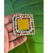 5X5 CM ÜTÜ İLE YAPIŞAN TAŞİŞLEME AYNALI ARMAA YAMA DİKİŞ GİYİM AKSESUARI