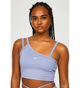 Nike Sportswear Everyday Modern Women's Asymmetrical Crop Tank Kadın Askılı Crop Atlet Bra Lila