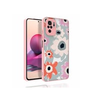 Xiaomi Redmi Note 10S Uyumlu Kılıf Desenli Kamera Korumalı Parlak Zore Nora Kapak