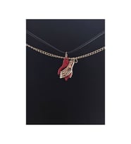 Kırmızı Renk Birleşen El Mıknatıslı 2’li Sevgili Kolyesi – Best Friends BFF Arkadaşlık Kolye