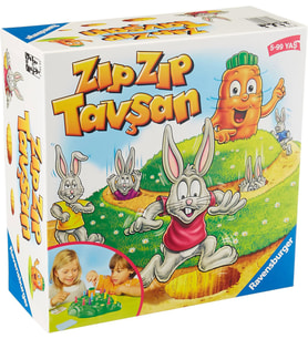 Ravensburger (221462) Zıp Zıp Tavşan Masaüstü Oyun (Krem)