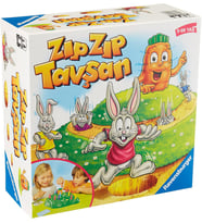 Ravensburger (221462) Zıp Zıp Tavşan Masaüstü Oyun (Krem)