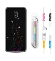 Xiaomi Redmi 8A 8 Pro 9C 9T 10C 11T Pro Kılıf Kablo Koruma Spiral Silikon Line Planet 1736