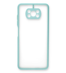Durukar® Pocophone X3 Kılıf Montreal Silikon Kapak - Turkuaz