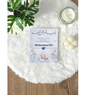Pamuğum Atelier Kişiye Özel Tasarım Kartlı Nazar Boncuklu Şans Bilekliği Misafirler İçin Hoşgeldin Bebek - Doğum Günü Hediyeliği (15-25-50-100-200 Adet)