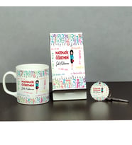 Matematik Öğretmeni Üçlü Set (Kupa + Telefon Standı + Anahtarlık) 005