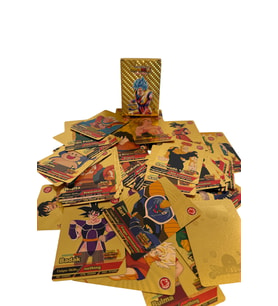 Dragon Ball Goku Oyun Koleksiyon Altın Kart Dragon Ball Z Gold Card 53 Adet