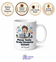 Şirket Grubuna Yanlış Mesaj Atan Sakar Çalışan Hediye Kupa Bardak