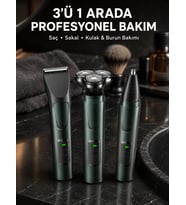 Mey İthalat® Kulak Ve Burun Başlıklı Profesyonel Tıraş Makinesi Yeni Nesil