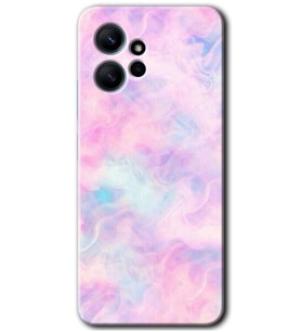 Redmi Note 12 4G Kılıf HD Desen Baskılı Kılıf - Pembe-Duman