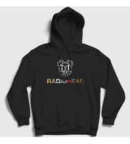 Presmono Unisex Siyah Logo V3 Radiohead Kapüşonlu Sweatshirt 292877tt