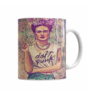 Frida Kahlo Daft Punk Kupa Bardak Porselen