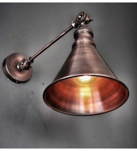 RIOLIGHT BAKIR ESKİTME MAFSALLI HAREKETLİ APLİK (Siyah - Beyaz)