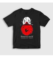 Presmono Unisex Çocuk Siyah Kaonashi No Face Spirited Away T-Shirt 543539tt