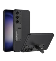Galaxy S24 Kılıf Kıpta Standlı Kılıf (Siyah)