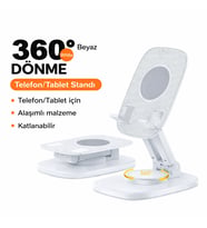 Alaşımlı Gövde  360° Dönme Özellikli Katlanabilir Telefon ve Tablet Standı