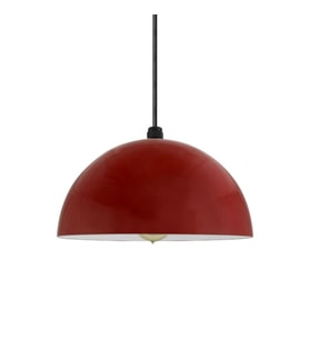 MYLİGHTS  KIRMIZI  İÇİ BEYAZ METAL SARKIT AVİZE  30 CM  (Siyah)