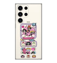 Samsung Galaxy S23 ULTRA Uyumlu Powerpuff Girls Tasarımlı Şeffaf Telefon Kılıfı
