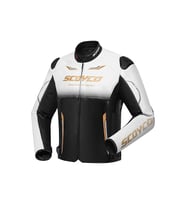 Motosiklet Montu 4 Mevsim Sport Racing Mont PU Leather Black-Gold