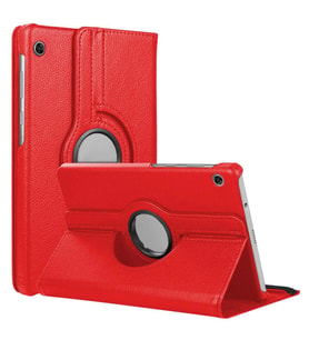 Microsonic Lenovo Tab M10 TB-X505F 10.1` Kılıf, (ZA4G0072TR) 360 Rotating Stand Deri Kırmızı
