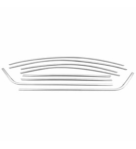 Skoda Uyumlu Octavia A7 2013-2019 Cam Çerçevesi Paslanmaz Çelik