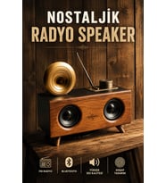 Nostaljik Görünümlü Bağlantılı Speaker