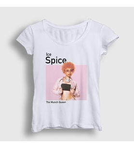 Presmono Kadın Beyaz Poster Ice Spice T-Shirt 533653tt
