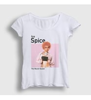 Presmono Kadın Beyaz Poster Ice Spice T-Shirt 533653tt