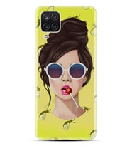 Kılıfland Samsung Galaxy A12 Kılıf Desenli Silikon Resimli Kapak Lollipop Woman Kılıf 1416