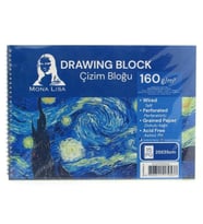 SÜDOR MN24-2 MONA LISA SPİRALLİ RESİM DEFTERİ - ÇİZİM BLOĞU 25x35cm 160gr. 15YP.