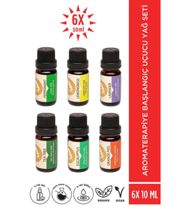 Aromaterapiye Başlangıç Uçucu Yağ Seti 6'lı 