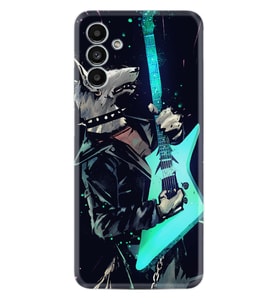 Samsung A23 A31 A32 A50 A51 A52 A53 A70 Kılıf Desenli Silikon Dog Guitar 1789