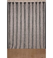 İTALYAN MODEL KREM RENK HAZIR DÜĞMELİ İP PERDE 220*270 cm