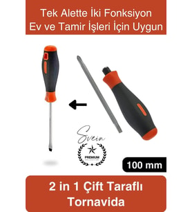 #Tornavida 2 in 1 Çift Taraflı Yıldız Düz Tornavida Kompakt 2 Fonksiyonlu Ev ve Tamir İşleri İçin