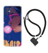 INFINIX Note 11 Pro Note 10 Hot 9 Play Kılıf Boyun Askılı Silikon Sakız ve Kız 1767