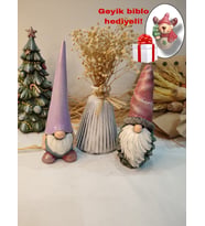 Noel ( Yılbaşı ) Biblo 3 ' lü Set Model 6