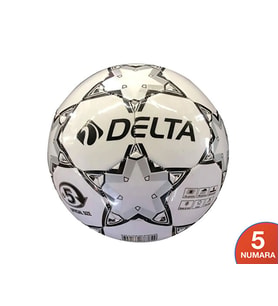 Delta Futbol Topu Makine Dikişli Futbol Topu Makine Dikişli Futbol Topu STAPLER-5-BEYAZ-SIYAH Beyaz