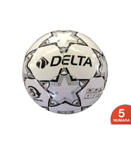 Delta Futbol Topu Makine Dikişli Futbol Topu Makine Dikişli Futbol Topu STAPLER-5-BEYAZ-SIYAH Beyaz