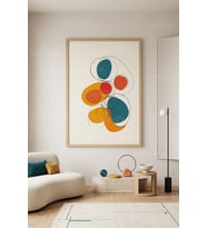 Minimalist Modern Sanat 1. Kalite Ahşap Çerçeveli Tablo