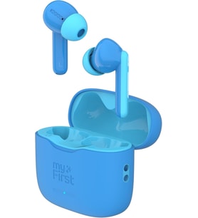 myFirst CareBuds - 2023 Erkek Kızlar için Yeni Kulaklıklar Kayıp Önleyici Şeritli Çocuklar İçin Güvenli Kulaklıklar Kulaklıklar (Mavi)