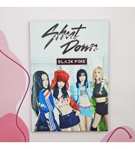 Blackpink Shut Down A5 Boyunda  Sert Kapaklı Not Defteri