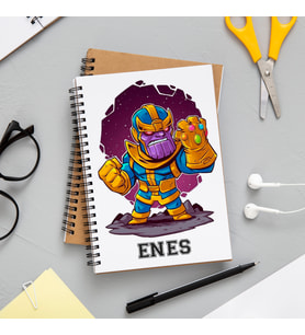 Thanos Marvel Defteri Kişiye Özel