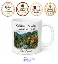 Çelikhan Doğa Güzellikleri Adıyaman Hatırası Kupa Bardak Hediye