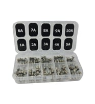 electroon 5x20mm 100Adet Küçük Cam Sigorta Paketi 1-2-3-4-5-6-7-8-9-10A