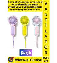 #Vantilatör Kompakt Sessiz Çalışma Yoğun Üfleme Kablosuz Taşınabilir Şarjlı Mini El Fanı Vantilatör