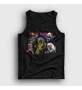 Presmono Unisex Siyah Band Iron Maiden Atlet 85317tt