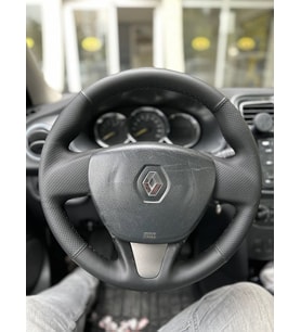 Renault Symbol 2015-2017 Araca Özel Direksiyon Kılıfı (SOFT NOKTA NAPPA) (Karışık)