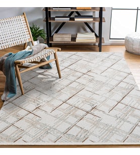 Makine Kaymaz Yıkanabilir Krem Geometrik Triko Salon Halısı Mutfak Halısı Koridor Halısı Yolluk 15952K